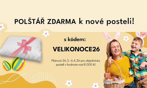 Oslavte s námi Velikonoce – k nové posteli získáte dárek zdarma!