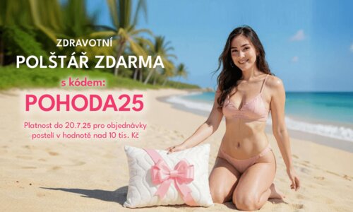Zdravotní polštář ZDARMA ke každé objednávce postele! Zdravotní polštář ZDARMA ke každé objednávce postele!
