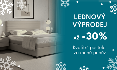 Lednový výprodej na Bezvapostele.cz – slevy až 30 % Lednový výprodej na Bezvapostele.cz – slevy až 30 %