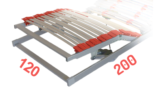 Motorové polohovací rošty do postele 120x200 cm