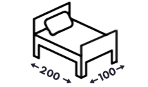 Postele s čely 100x200