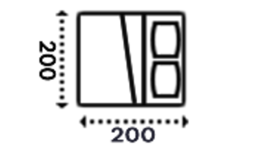 Postele z masivu 200x200 Postele z masivu 200x200