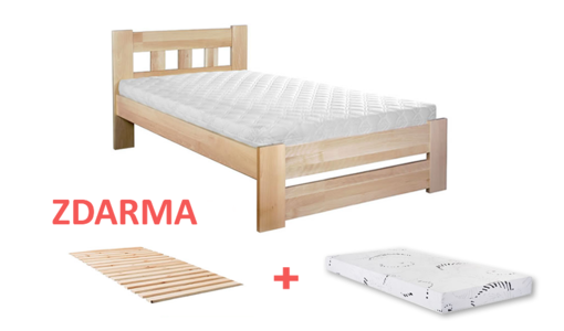 Jednolůžka s roštem a matrací Jednolůžka s roštem a matrací