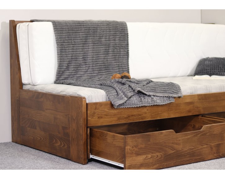 Rozkládací postel Gabriel kovové pojezdy