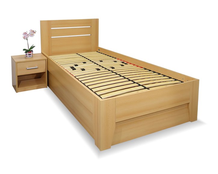 Zvýšená postel s úložným prostorem CANARIA, 120x220