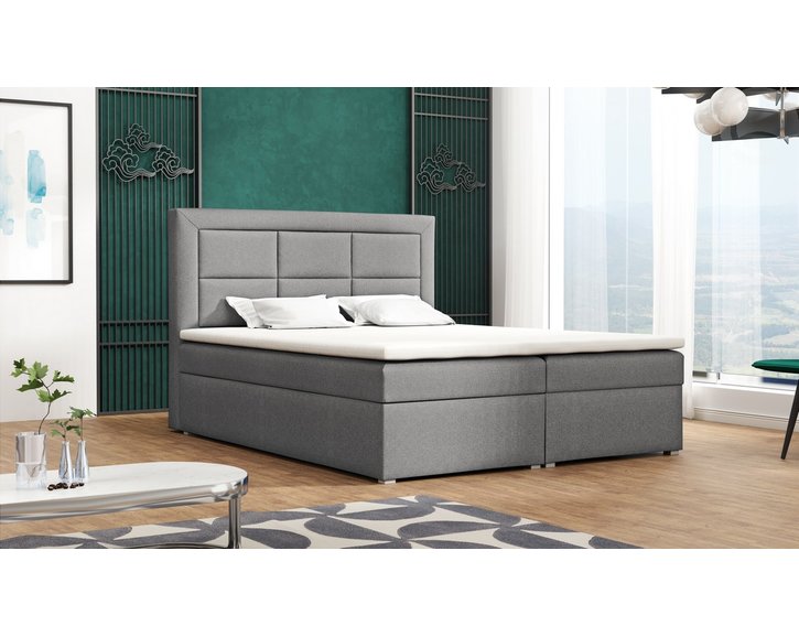 Americká postel boxspring CS34012, s matrací a úložným prostorem, 140x200 cm Americká postel boxspring CS34012, s matrací a úložným prostorem, 140x200 cm