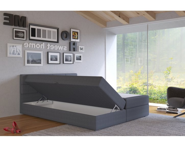 úložný prostor postel boxspring CS89011, s matrací a úložným prostorem, 160x200 cm úložný prostor postel boxspring CS89011, s matrací a úložným prostorem, 160x200 cm