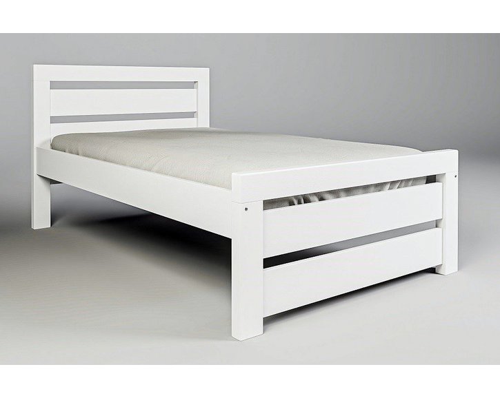 Postel z masivu - jednolůžko RHINO I. senior A0545 B, 120x200, bílý smrk Postel z masivu - jednolůžko RHINO I. senior A0545 B, 120x200, bílý smrk