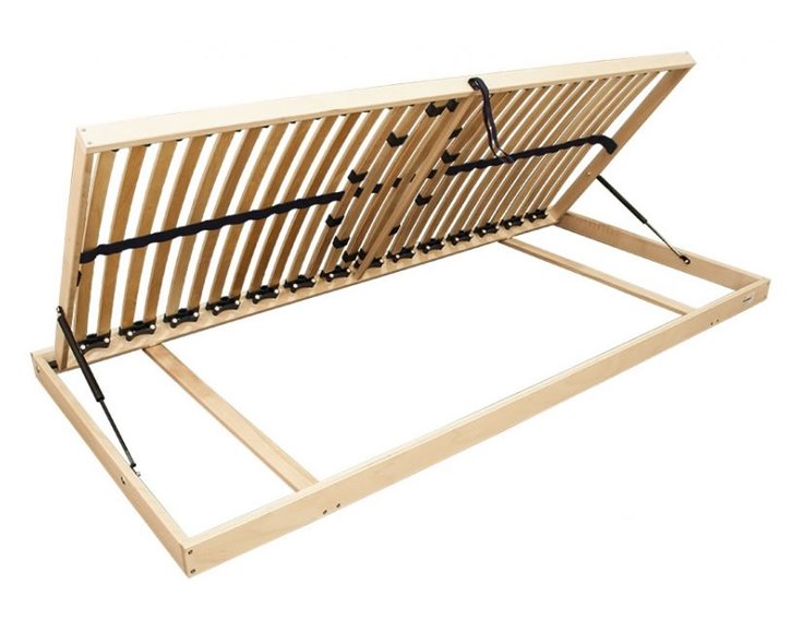 Vyklápěcí lamelový rošt DOUBLE BVP T6, 100x220, boční výklop 