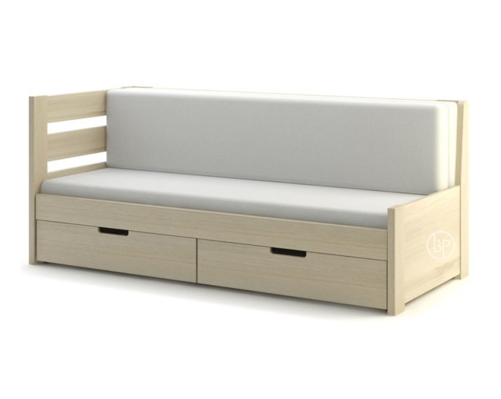 Rozkládací postel s úložným prostorem FLEXI A, levá, lamino Rozkládací postel s úložným prostorem FLEXI A, levá, lamino