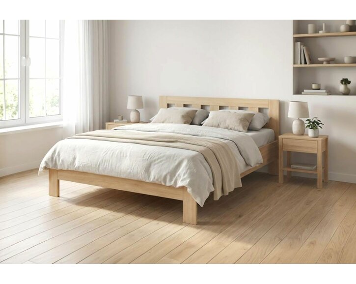 Manželská postel z lamina MALAGA