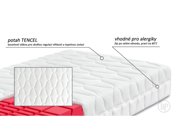 Ortopedická matrace Arelia Plus, 24cm - potah