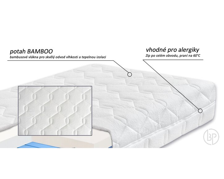 Matrace Dia Visco HI, 22cm - potah