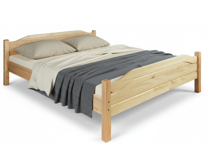 Postel 140x200 DREW-101 z masivu borovice