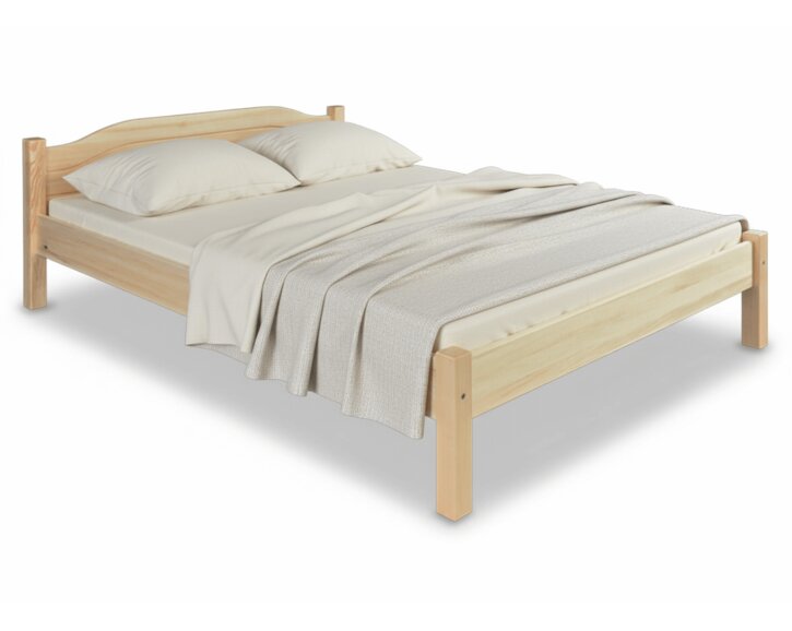 Postel 140x200 DREW-106 z masivu borovice