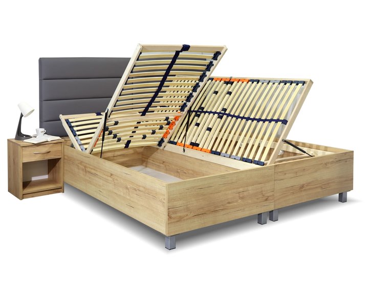 Rošty - postel dvoulůžko s úložným prostorem LA FUTURA