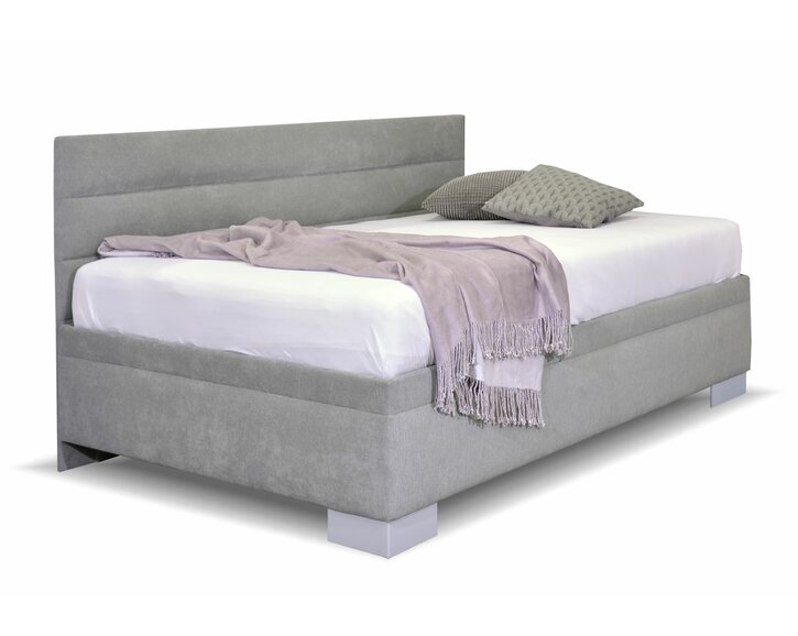 Čalouněná postel Niobe s bočním čelem a úložným prostorem, 120x210cm Čalouněná postel Niobe s bočním čelem a úložným prostorem, 120x210cm