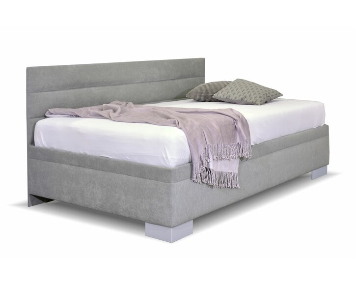 Čalouněná postel Niobe s bočním čelem a úložným prostorem, 140x200 cm Čalouněná postel Niobe s bočním čelem a úložným prostorem, 140x200 cm