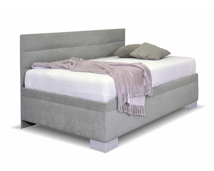 Čalouněná postel Niobe s bočním čelem a úložným prostorem, 90x210cm Čalouněná postel Niobe s bočním čelem a úložným prostorem, 90x210cm