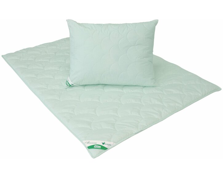 Letní ložní set Aloe Vera polštář + peřina