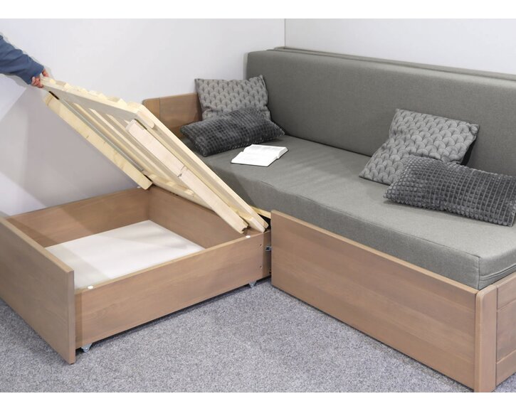 Úložný prostor - rozkládací postel Fuego Levá