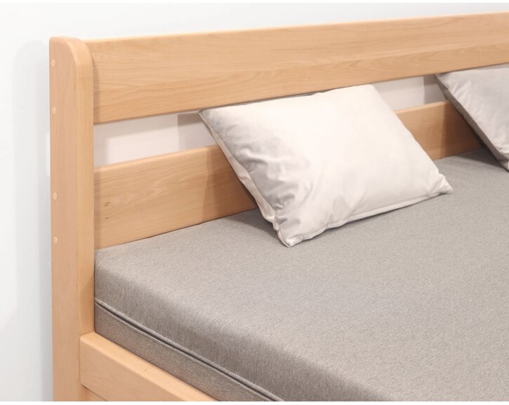 Rozkládací postel s úložným prostorem FLEXO - bez čel, masiv buk
