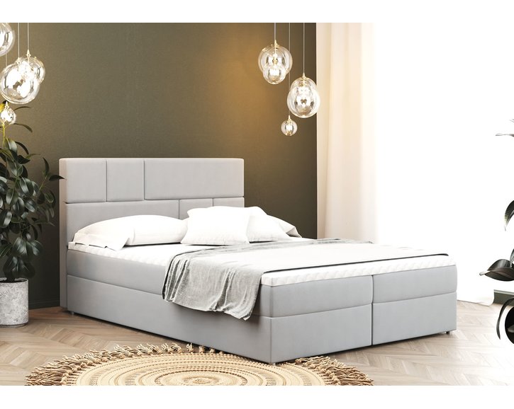 Boxspring Bali - potah světle šedý Boxspring Bali - potah světle šedý