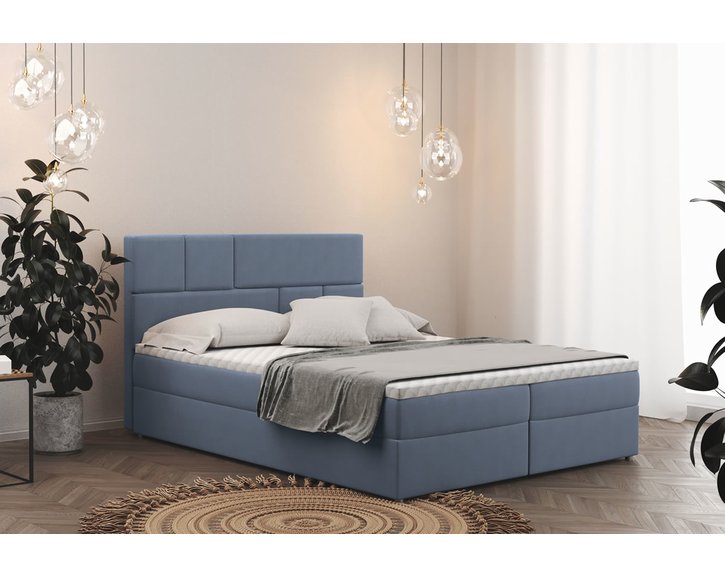 Boxspring Bali - potah modrý Boxspring Bali - potah modrý