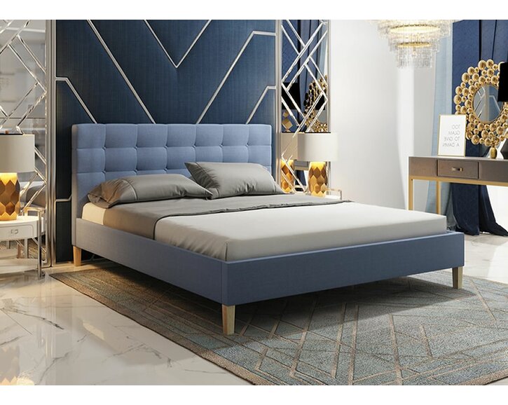 Design čalouněné postele s roštem Deli