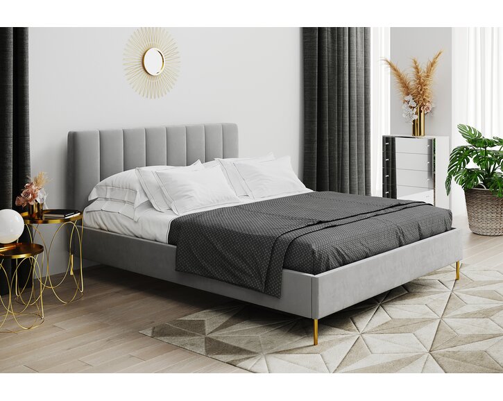 Čalouněná postel s roštem EMILY