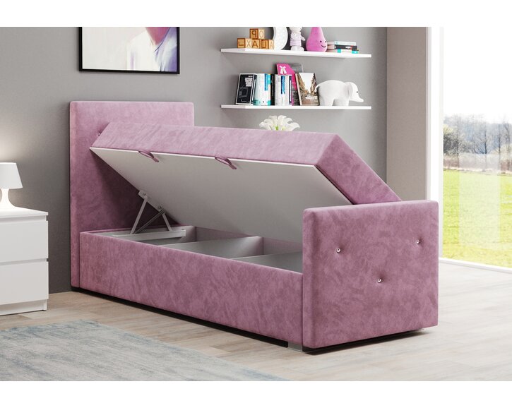 Boxspring Lily - otvírání zleva v interiéru