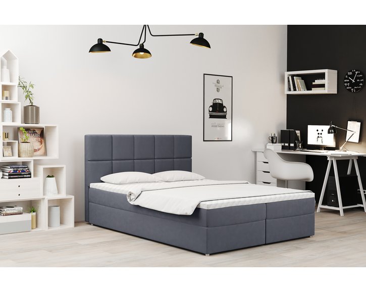 Megan postel - šedá barva Megan postel - šedá barva