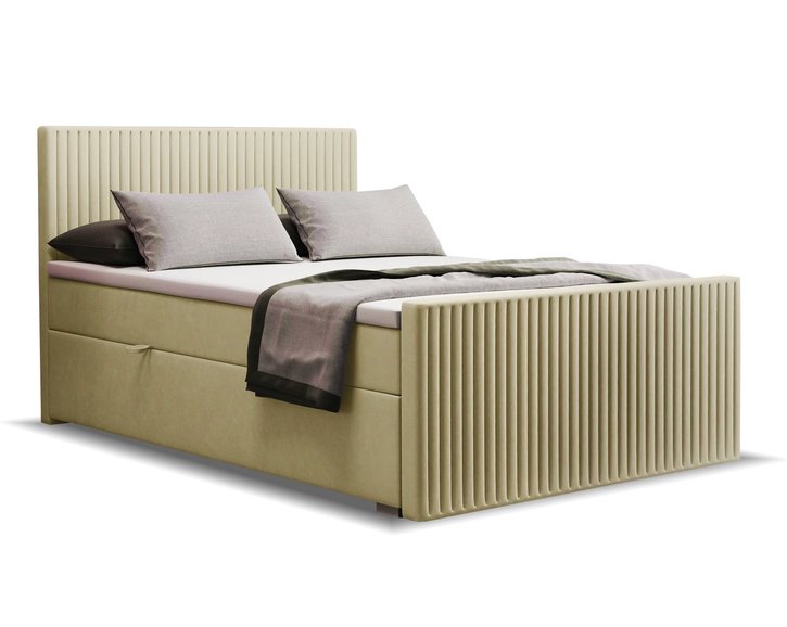 Zvýšená postel boxspring Paris