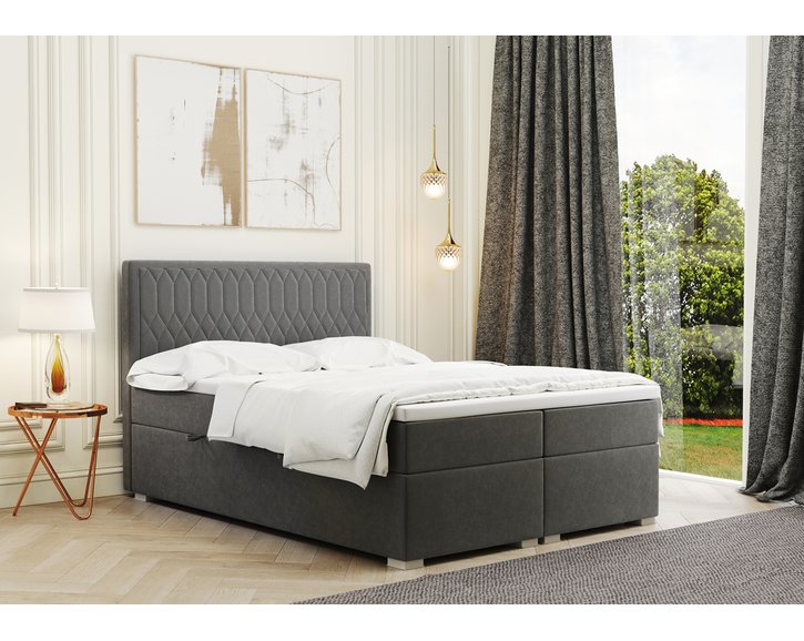 Rimini postel - šedá barva