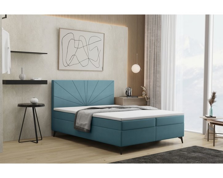 Rose postel - tyrkysová barva Rose postel - tyrkysová barva