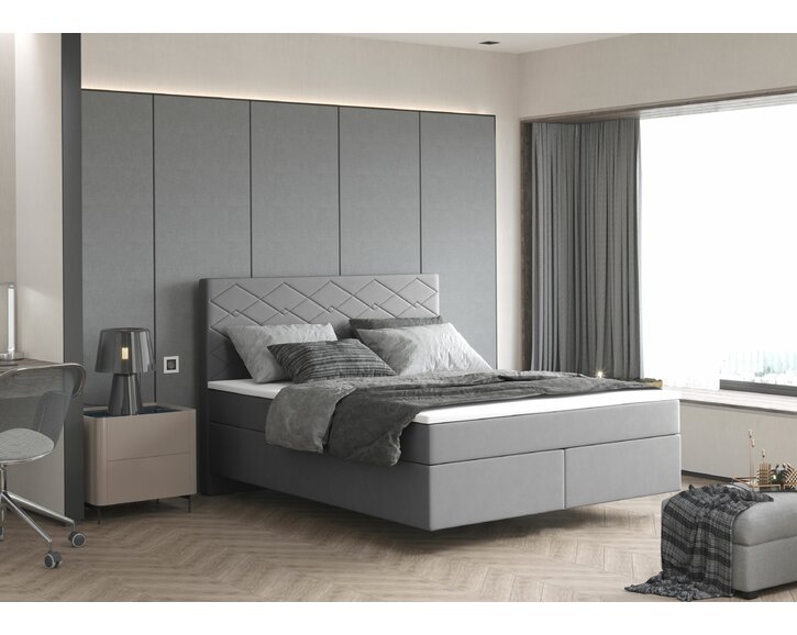 Potahy - Zvýšená postel boxspring Sevila 3