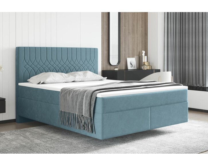 Interiér- Zvýšená postel boxspring Sevila 4,140 x 200