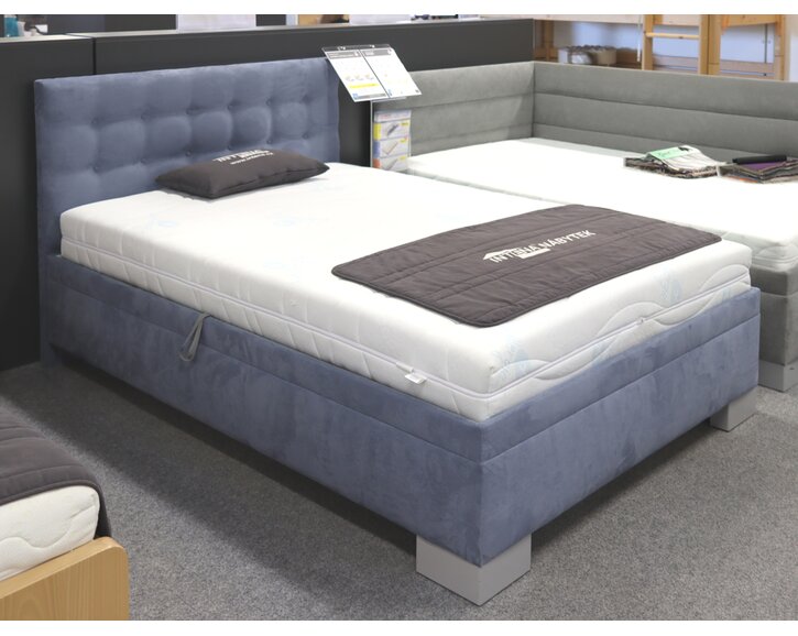 Čalouněná postel Laterna, s úložným prostorem, 140x200 cm - výprodej