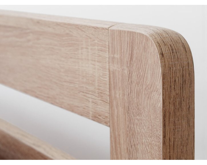 Postel jednolůžko KARLO oblé, lamino, 120 x 200 cm