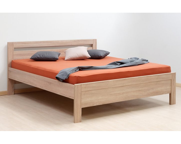 Manželská postel dvoulůžko KARLO, lamino, 160x200, 180x200 cm