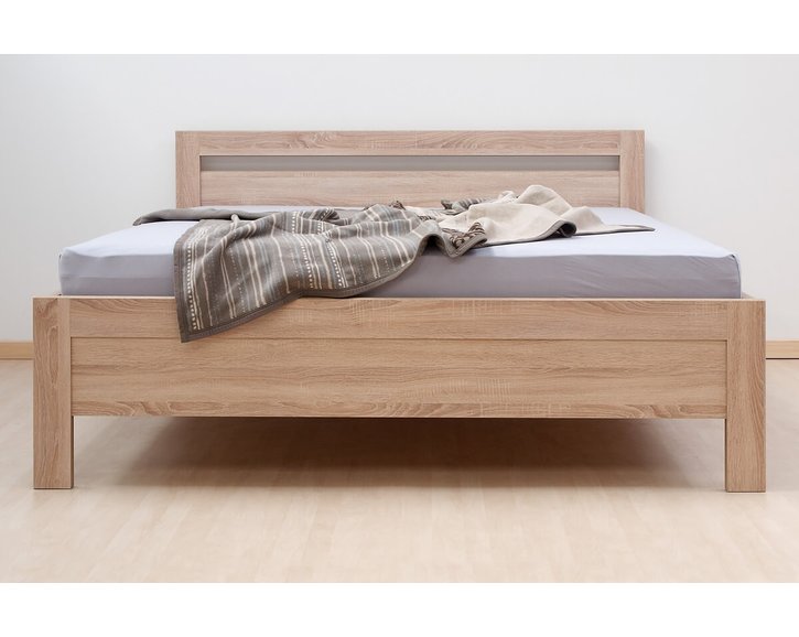 Manželská postel dvoulůžko KARLO, lamino, 160x200, 180x200 cm