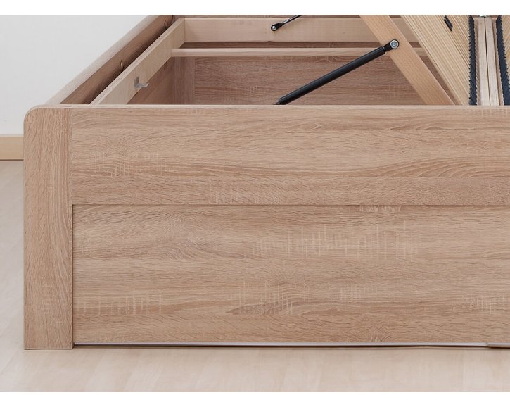 Válenda s úložným prostorem MARIKA - oblá, lamino, 160x200, 180x200 cm, boční výklop Válenda s úložným prostorem MARIKA - oblá, lamino, 160x200, 180x200 cm, boční výklop