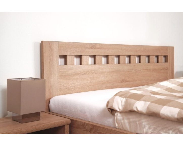 Manželská postel dvoulůžko Ella Mosaic, lamino, 160x200, 180x200 cm