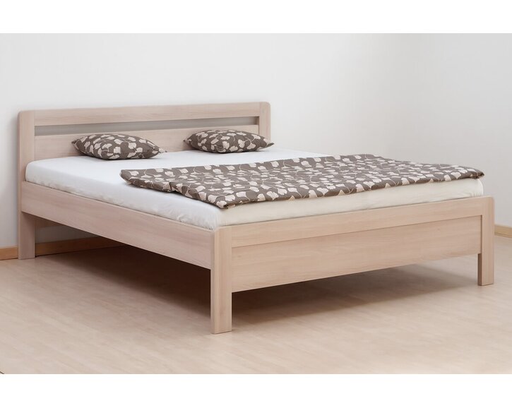 Manželská postel dvojlůžko KARLO - oblé, lamino, 160x200, 180x200 cm