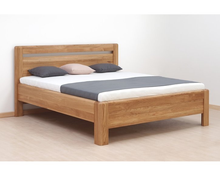 Zvýšená postel z masivu ADRIANA, masiv dub