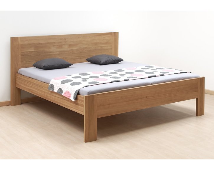 Zvýšená postel z masivu Ella Family, masiv dub cink