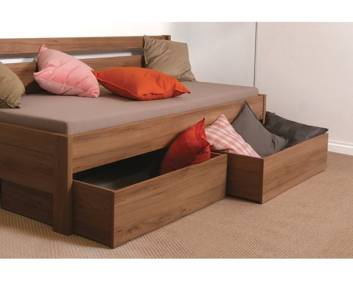 Úložný prostor pod postel 1/2, masiv buk cink jádrový