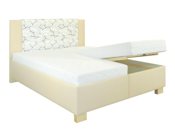 Zvýšená čalouněná postel s úložným prostorem Laura Zvýšená čalouněná postel s úložným prostorem Laura