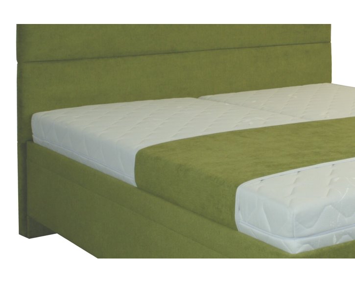 Zvýšená čalouněná postel s úložným prostorem Diana