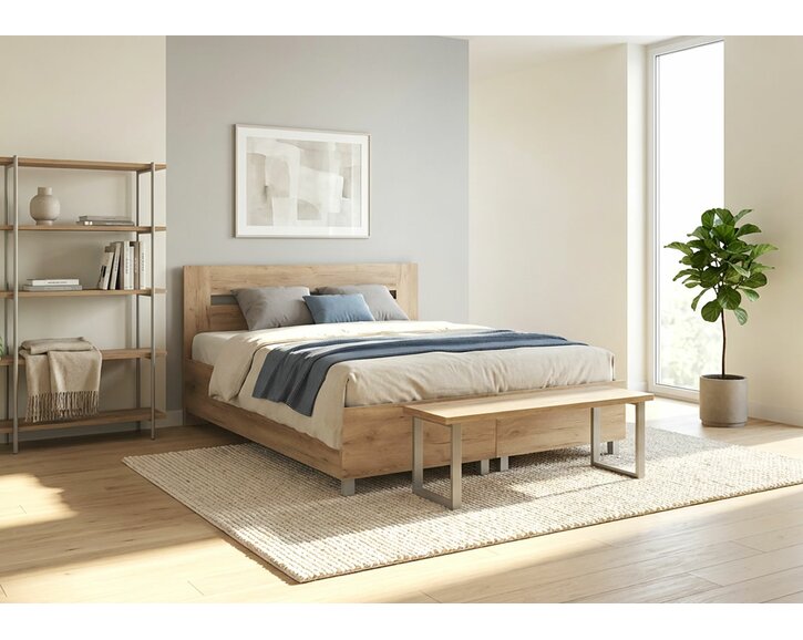 Zvýšená postel Sandra, s roštem a matrací